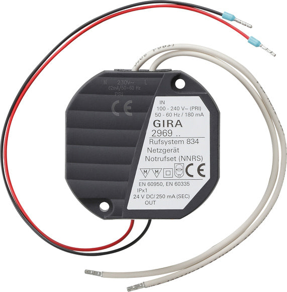 Gira 250mA Flush Mount Power Supply Unit - 296900