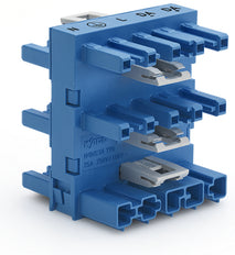 WAGO WINSTA MIDI 5-Way Distribution Connector Blue - 770-1947