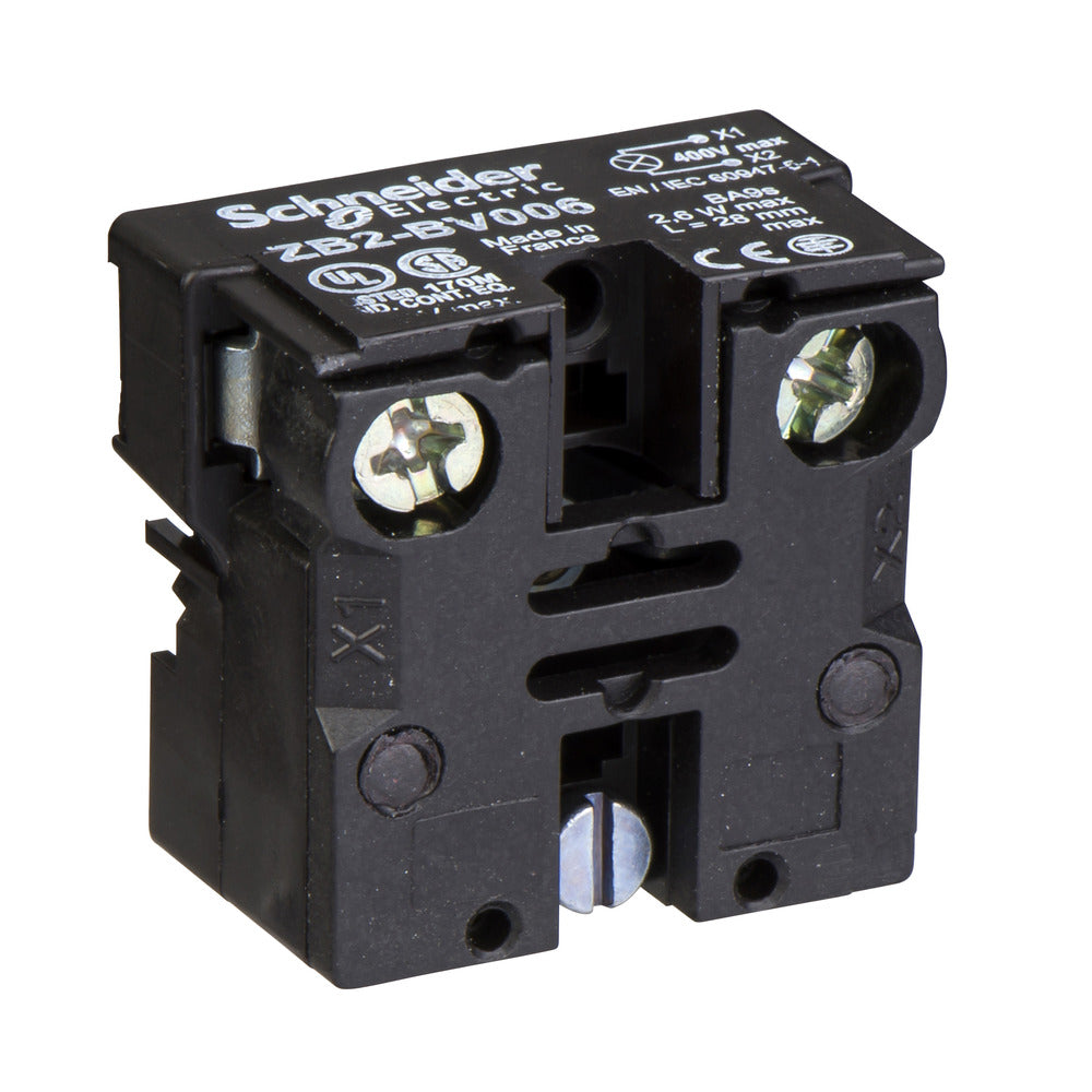 Schneider Electric XAC BA9S Signal Light Holder 400V - ZB2BV006