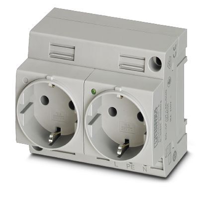 Phoenix Contact Dual Socket With LED Indicator CF Series - 0804036