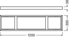LEDVANCE Panel 1200 Surface Mount Kit H75/H50 - 4058075108820