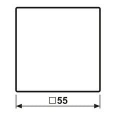 Jung A500 Control Cover Mocha Single Button - A1700MO