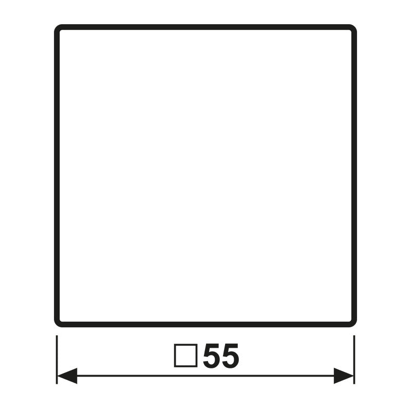 Jung AS500 White Cover Plate With Hinged Lid - AS1520KLPLWW