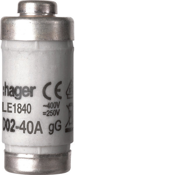 Hager LE1840 D02 Fuse Link 40A 400V - LE1840 [2 Pieces]