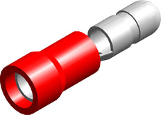 M4 Insulated Bullet Connector Red 0.5-1.5mm² - CE070101 [100 Pieces]