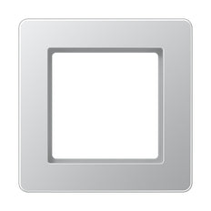 Jung A Flow Single Cover Frame Aluminum - AF581BFAL