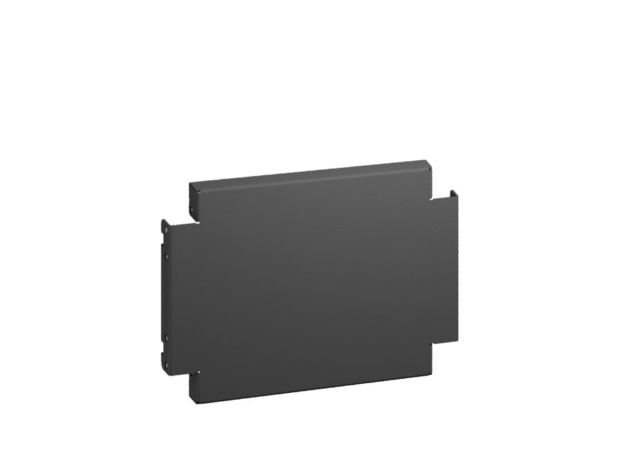 Rittal AX Side Plinth Panels 400x200mm Black Steel Set - 2820420 [2 Pieces]