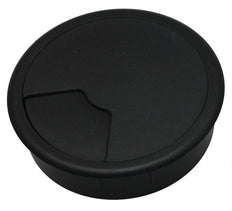 60mm Black Cable Management Desk Grommet - 49.80.018 [2 Pieces]