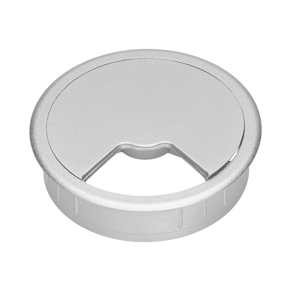 80mm Professional Desk Cable Grommet Silver Gray - 49.80.023