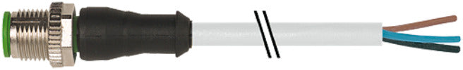 M12 Male Connector Cable PVC 5x0.34 UL CSA 0.6M - 7000-12041-2150060