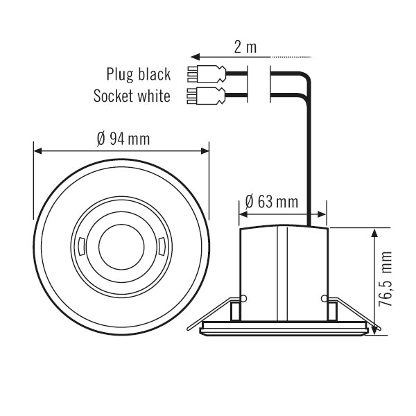 MD-FLAT 360i/8 Ceiling Motion Detector With WAGO WINSTA - EP10424861