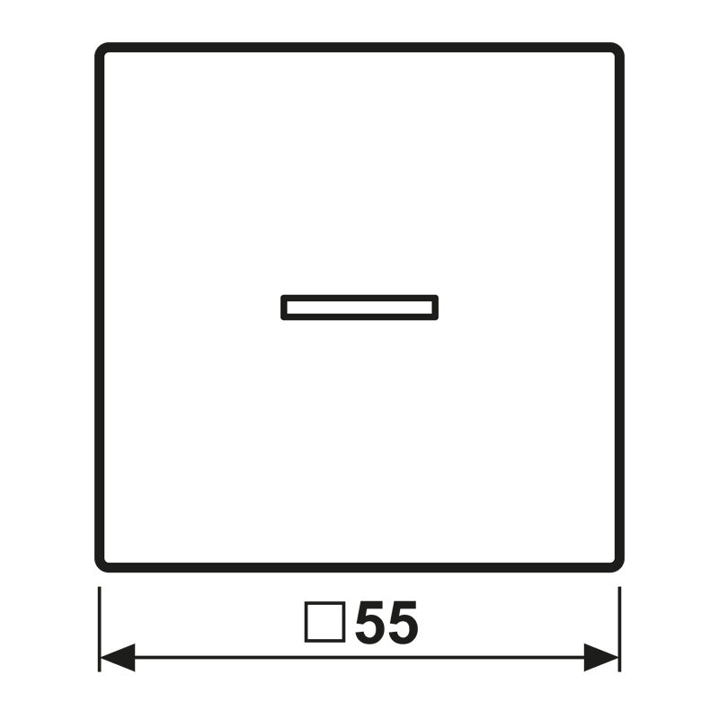 Jung Home A500 Graphite Black Smart Blind Control Cover - BTA17101SWM