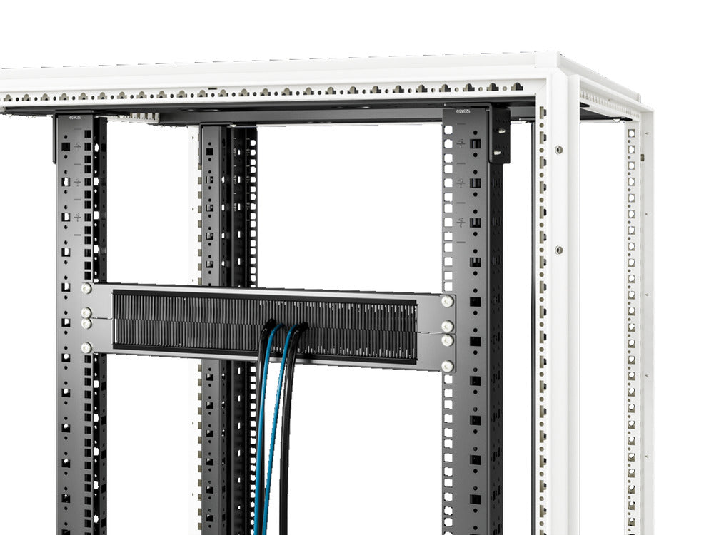 Rittal 19 Inch Cable Management Panel With Brush 1U - 5302202
