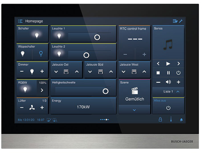 ABB Welcome IP Touch 10 Video Intercom Display Black - 2TMA130050B0058