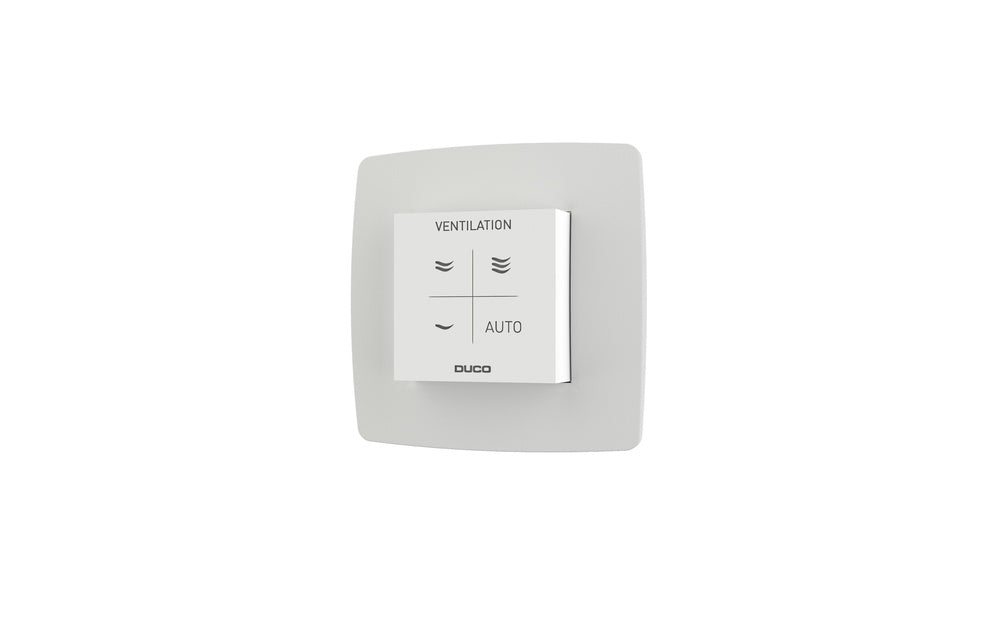 Duco CO2 Room Sensor RF Wired With Controls White - 0000-4604