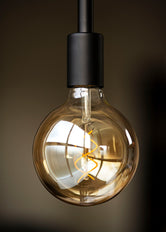 Bailey Spiraled Basic G95 LED Filament Globe Lamp E27 4W Gold - 144338