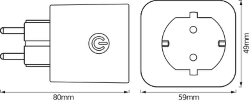 LEDVANCE Smart WiFi Power Socket EU - 4058075537248