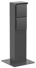 Niko Hydro Outdoor Double Socket Garden Post IP55 Black - 761-36925