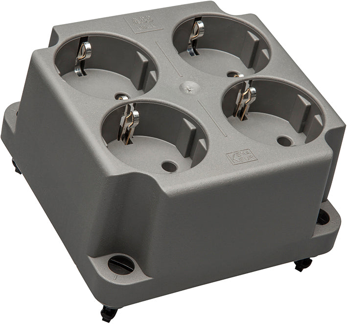 ABB 4-Gang Schuko Socket Cover 3640 Recycled - 1SPA007130F9260