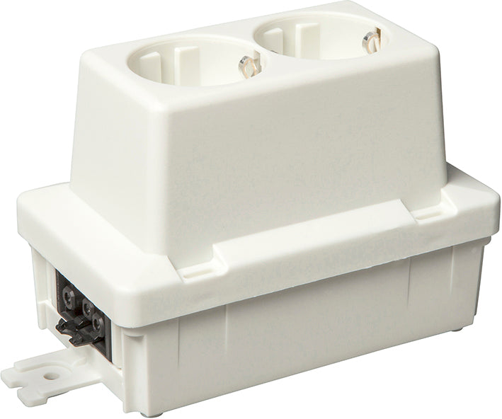ABB Dual Schuko Socket With GST18 Power End Box - 1SPA007102F9300 [5 Pieces]