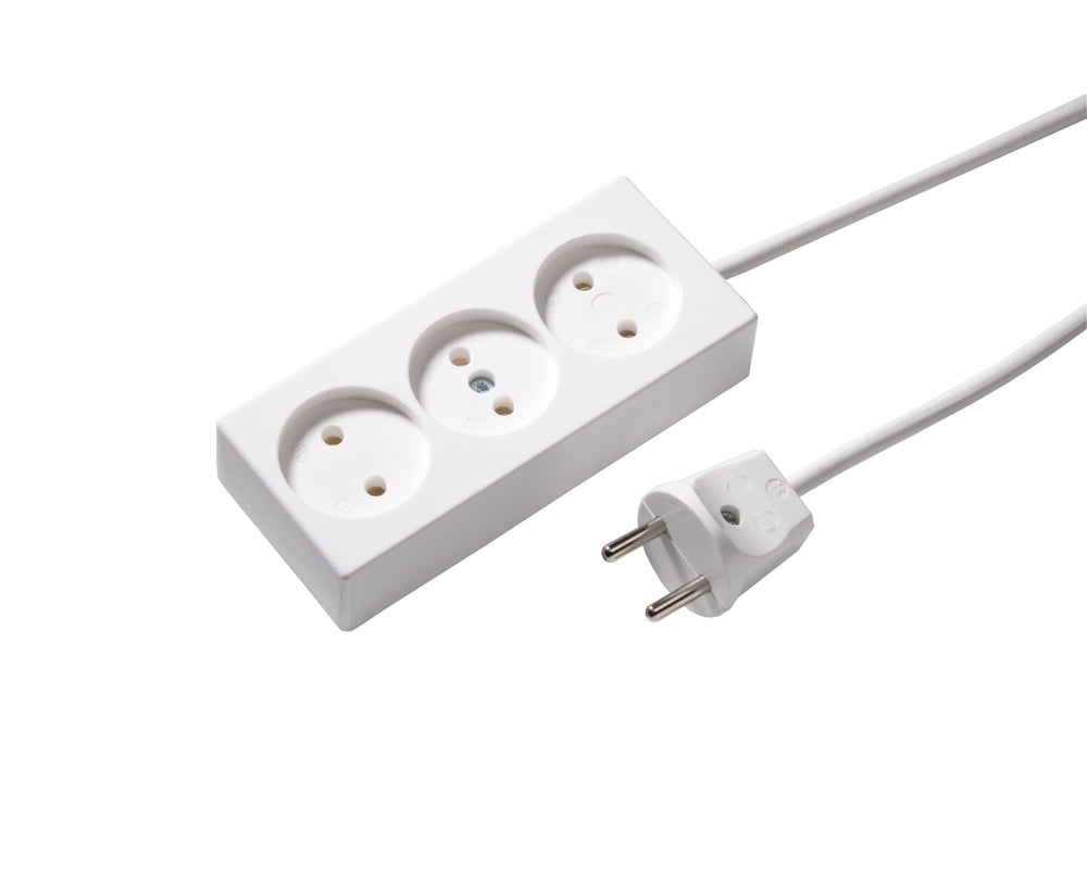 Martin Kaiser 3-Way Power Strip 1.5M Cable Ungrounded - 511ZL/15/KWS
