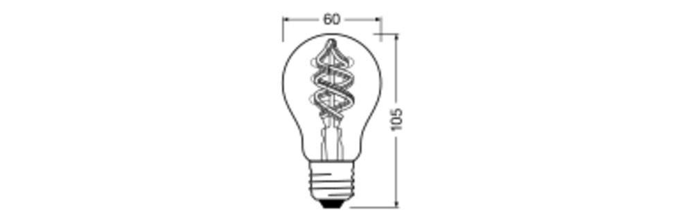 LEDVANCE Smart WiFi RGBW Filament E27 LED Bulb 4.5W - 4058075619012