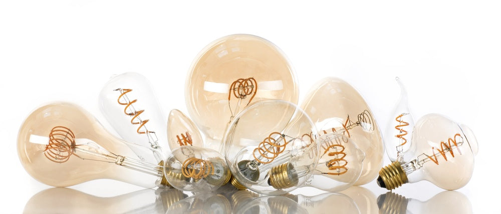 Bailey Spiraled William G95 LED Filament Bulb E27 3.2W Gold - 145015