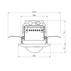 BEG PD2N-M-DACO DALI-2 Presence Detector 10M White IP20 - 93452