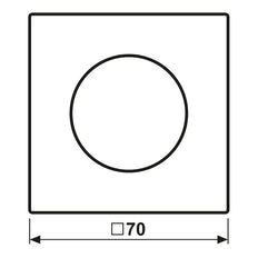 Jung LS Range Classic Brass Dimmer Cover Plate - ME1740C