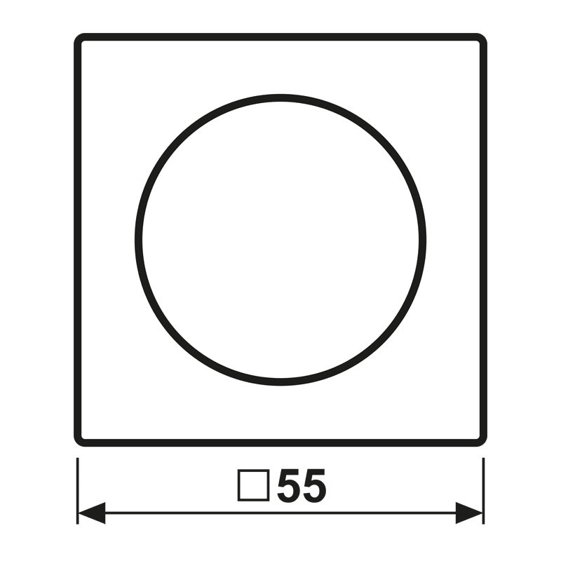 Jung A Range Black Rotary Dimmer Cover - A1740SW
