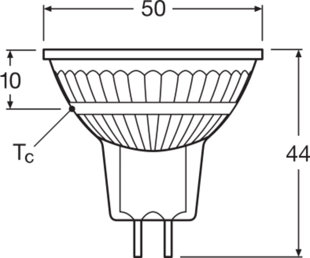 LEDVANCE MR16 GU5.3 LED Spot 2.6W 827 Warm White - 4099854059759