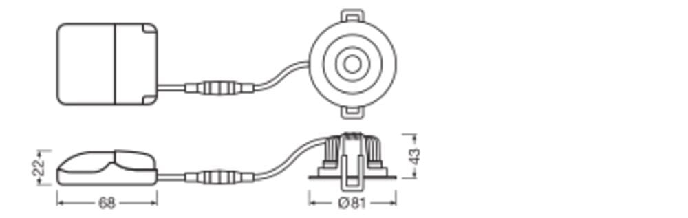 LEDVANCE Adjustable 8W Recessed LED Spotlight IP20 - 4099854000140