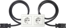 Dual SCHUKO Socket Outlet With Wieland Connectors - 493503