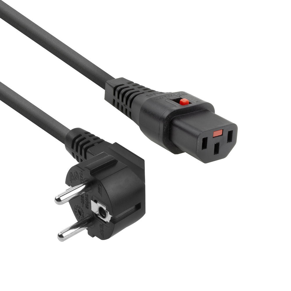 2M IEC Lock C13 Right Angle Power Cord 250V 10A - AK5040