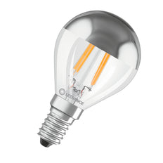 LED Classic P31 Mirror Crown 4W E14 Silver 827 - 4099854070037