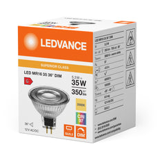 LEDVANCE Superior MR16 GU5.3 LED Spot 5.3W 930 - 4099854058837