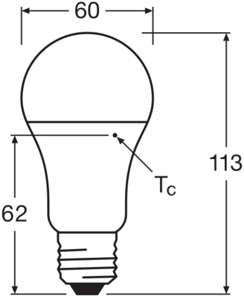 LEDVANCE Classic A19 LED 10W 840 Frosted E27 Bulb - 4099854048869 [2 Pieces]