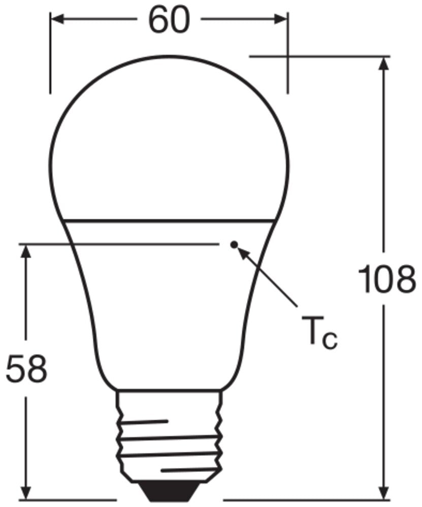 LED E27 Daylight Sensor Bulb 8.8W 2700K Frosted - 4099854043956