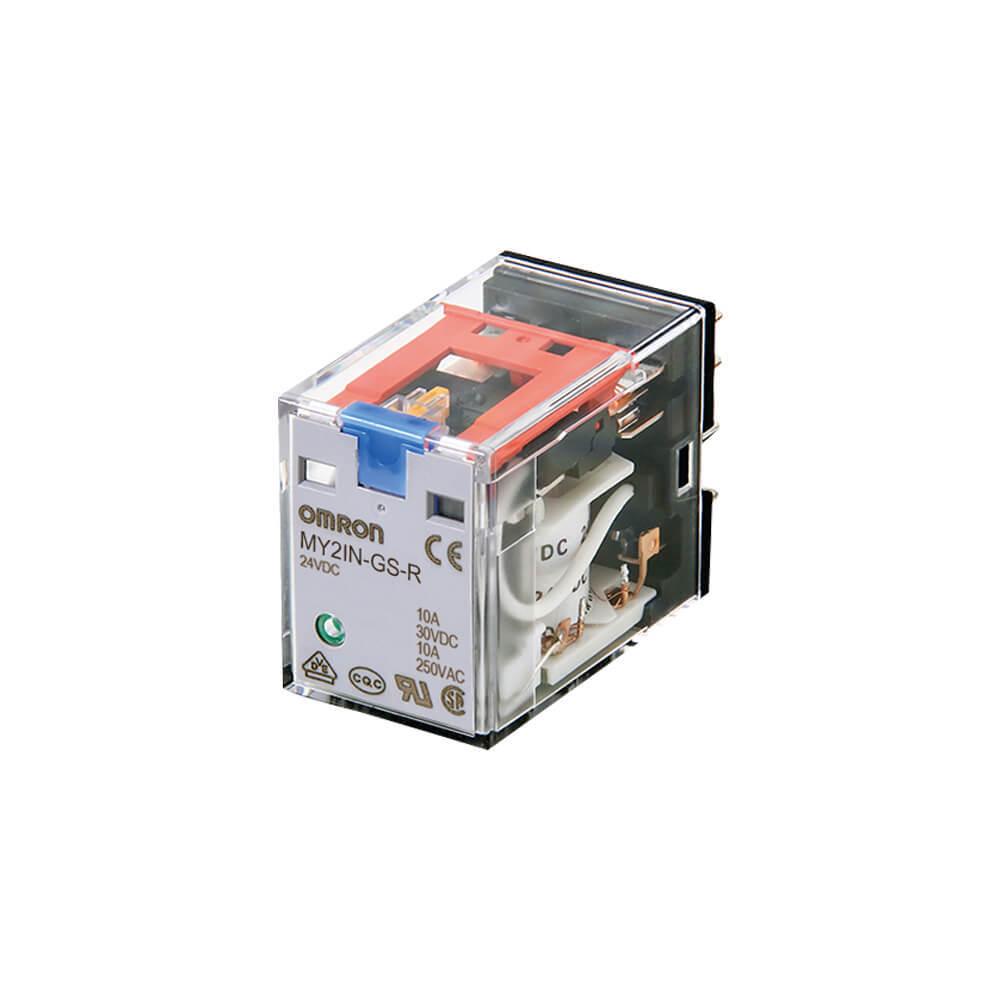 Omron 14-Pin 4PDT Relay With LED Indicators 6A 110VAC - MY4 5744C