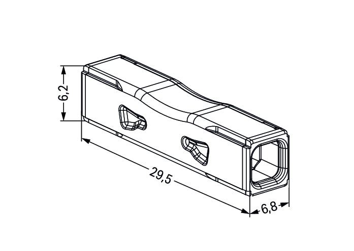 Wago 2773-2401 Push Wire Inline Connector 4mm² 100pcs - 2773-2401 [100 Pieces]