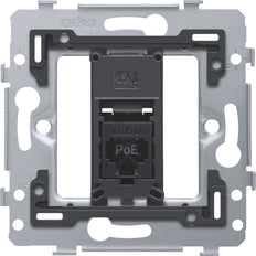 Niko Single RJ45 UTP Cat6 PoE++ Flat Wall Socket - 170-79261