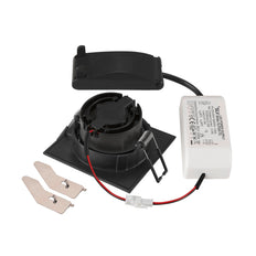 SLV New Tria 68 LED Square Recessed Downlight Black 3000K - 1007398