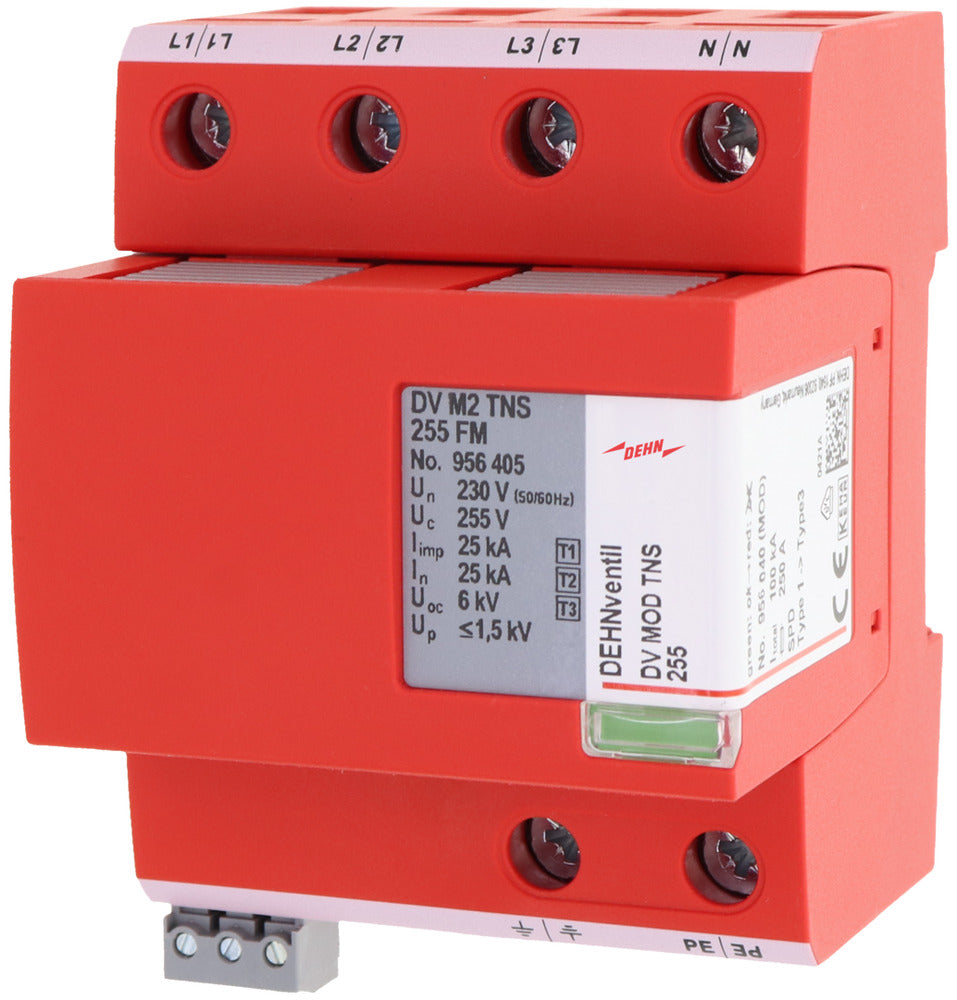 DEHN Combined Type 1+2+3 Lightning Arrester For TN-S Systems - 956405