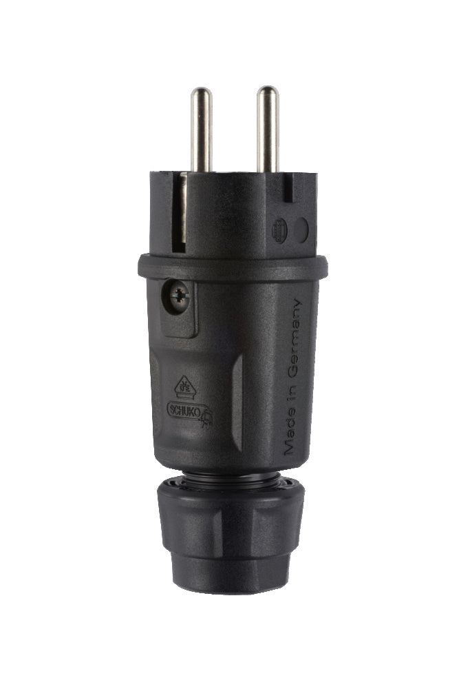 ABL Hightech IP54 Schuko Plug With Dual Grounding - 100000064 [2 Pieces]