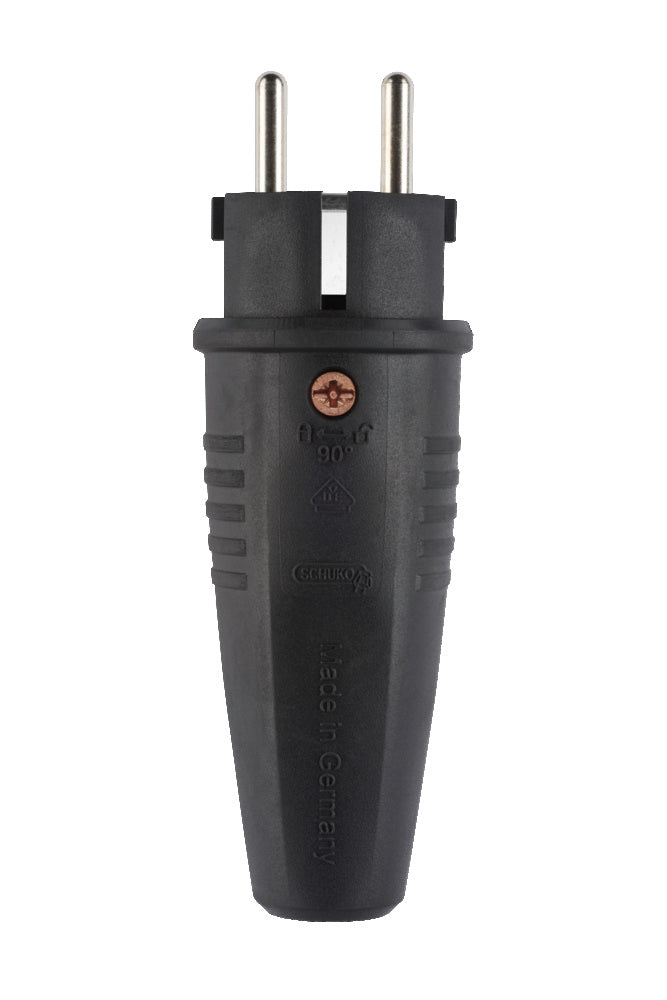 ABL Expert SCHUKO IP44 Quick-Release TPE Plug - 100000043 [2 Pieces]