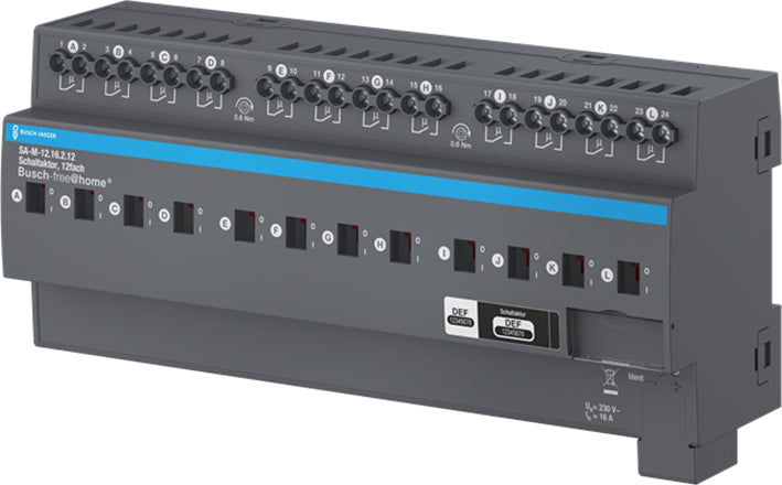 ABB 12-Channel 16A Switch Actuator For Free@Home - 2CDG510027R0021