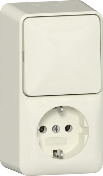 Vertical Surface Mount Switch Socket Combo 16A 250V - 417612