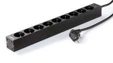 Power Distribution Unit 16A 9 Outlet Schuko Black - PLA416-9-BL