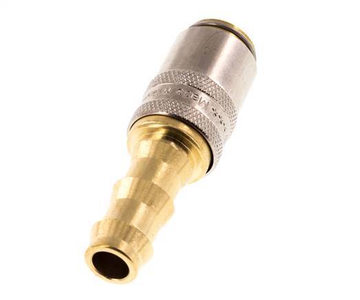 Brass DN 6 Mold Coupling Socket 9.5 mm Hose Pillar
