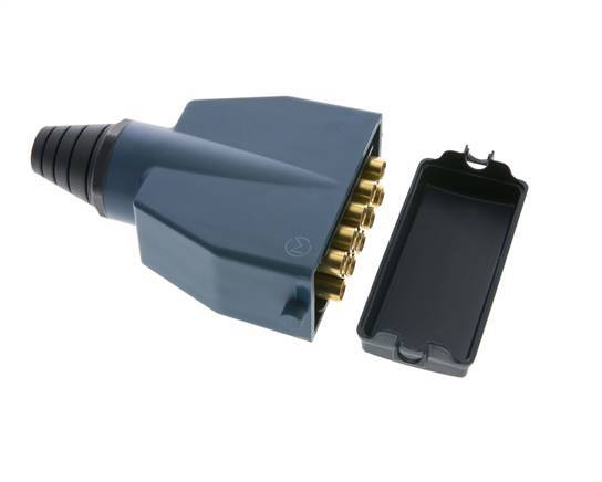 Brass Multi-coupling Plug 12x4 mm Push-in Connections